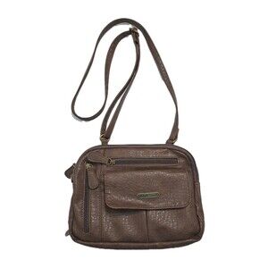 MULTI SAC Faux Leather Zip Travel  Crossbody Bag Satchel Credit Card Purse